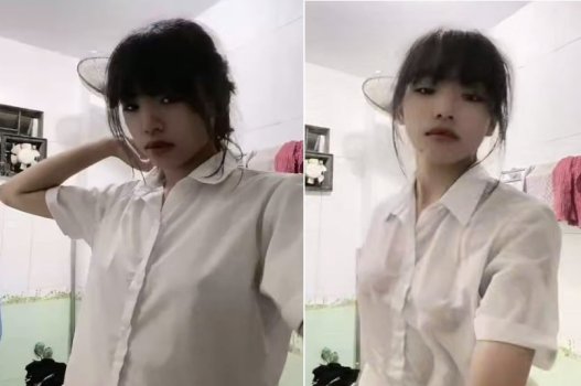 Em gái tắm muốn đưa cho chàng trai xem